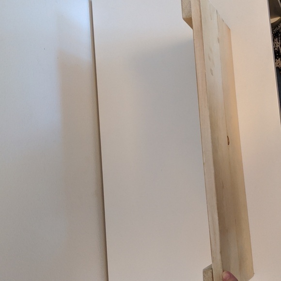 Tray Centerpiece S monogrammed  wood rustic serving ottoman table decor - Picture 2 of 3